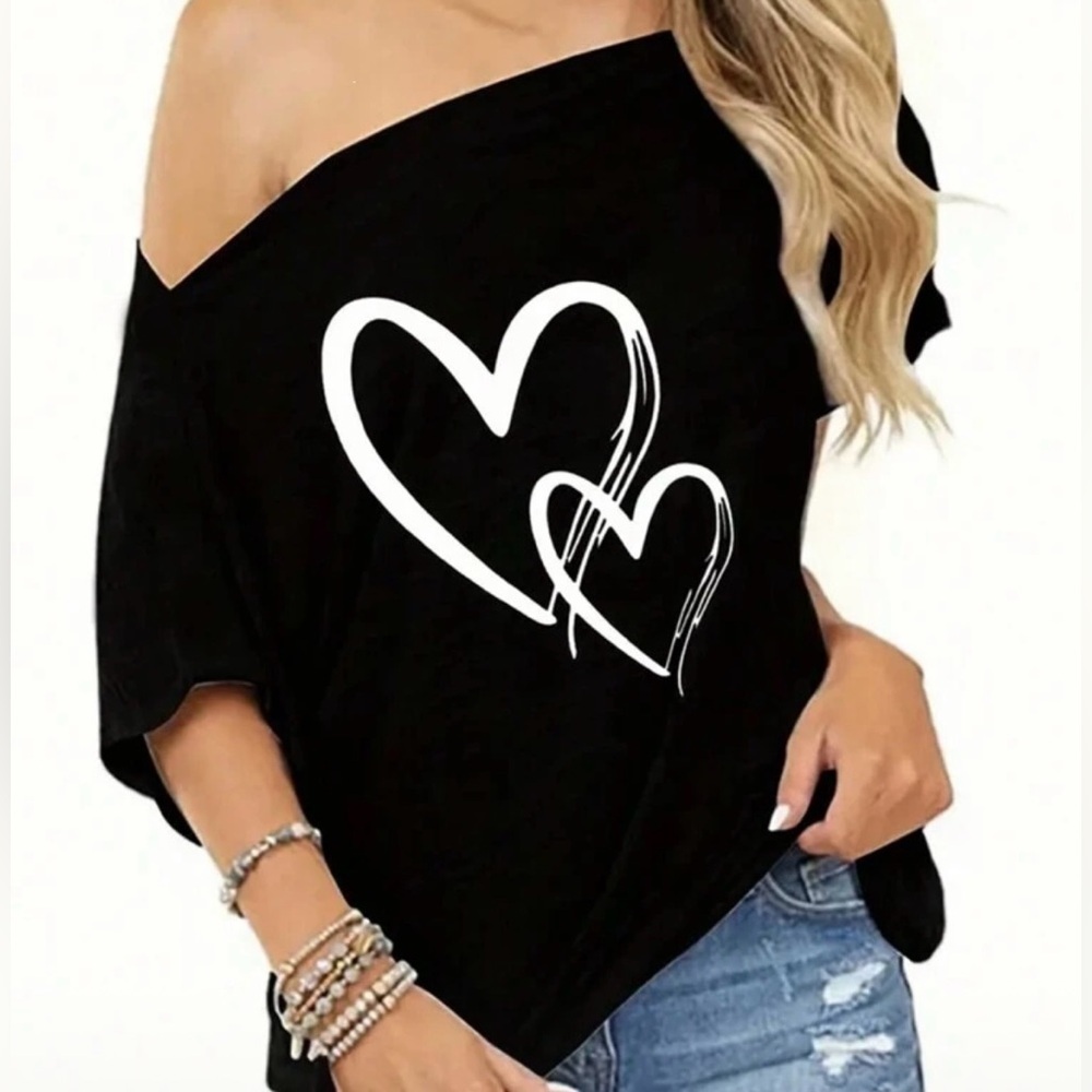Heart Oversized Tee